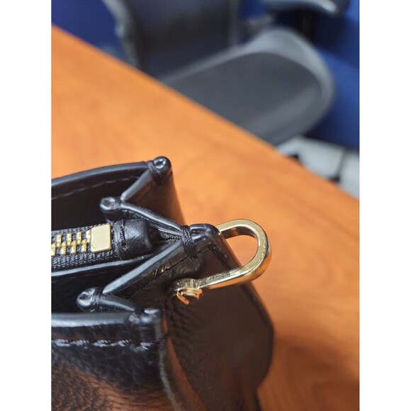 Michael Kors "Marilyn" Black Pebbled Leather Tote Bag - Picture 5 of 12